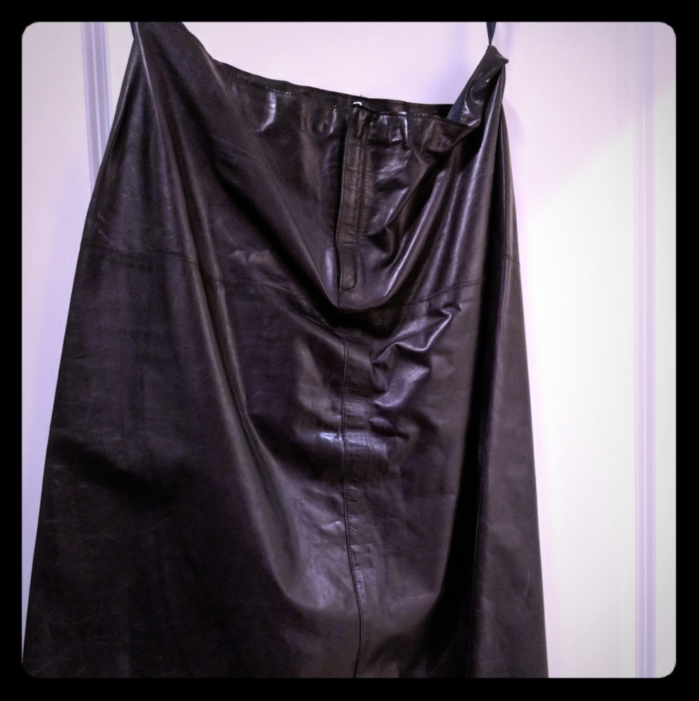 Leather A line Banana Republic Skirt